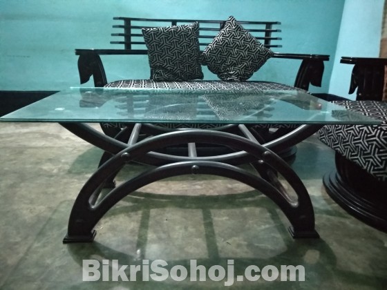 Latest designed Tea Table (Segun) with firm tempered glass